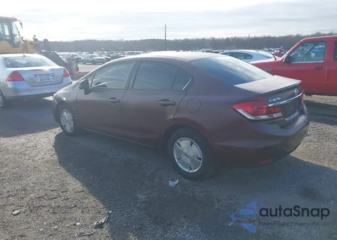 2013 Honda Civic Lx z USA, uszkodzony, nr VIN 19XFB2F52DE237797